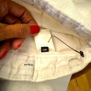 Ivory Gabardine Stretch Pant